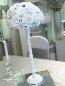 1 arm kandelaber vintage design 65 cm vit